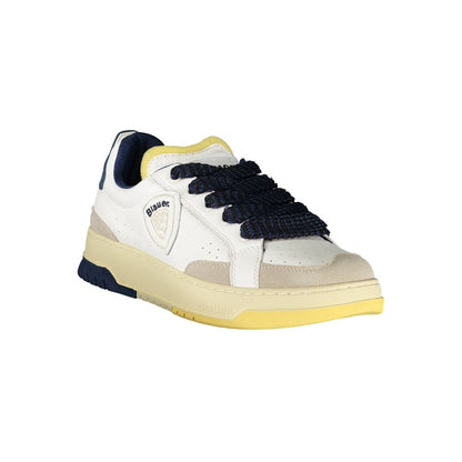 White Polyester Sneaker