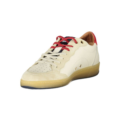White Polyester Sneaker