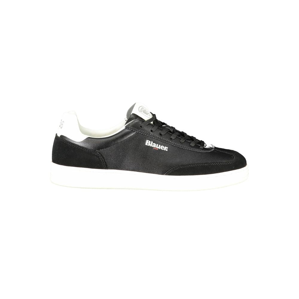 Black Polyester Sneaker
