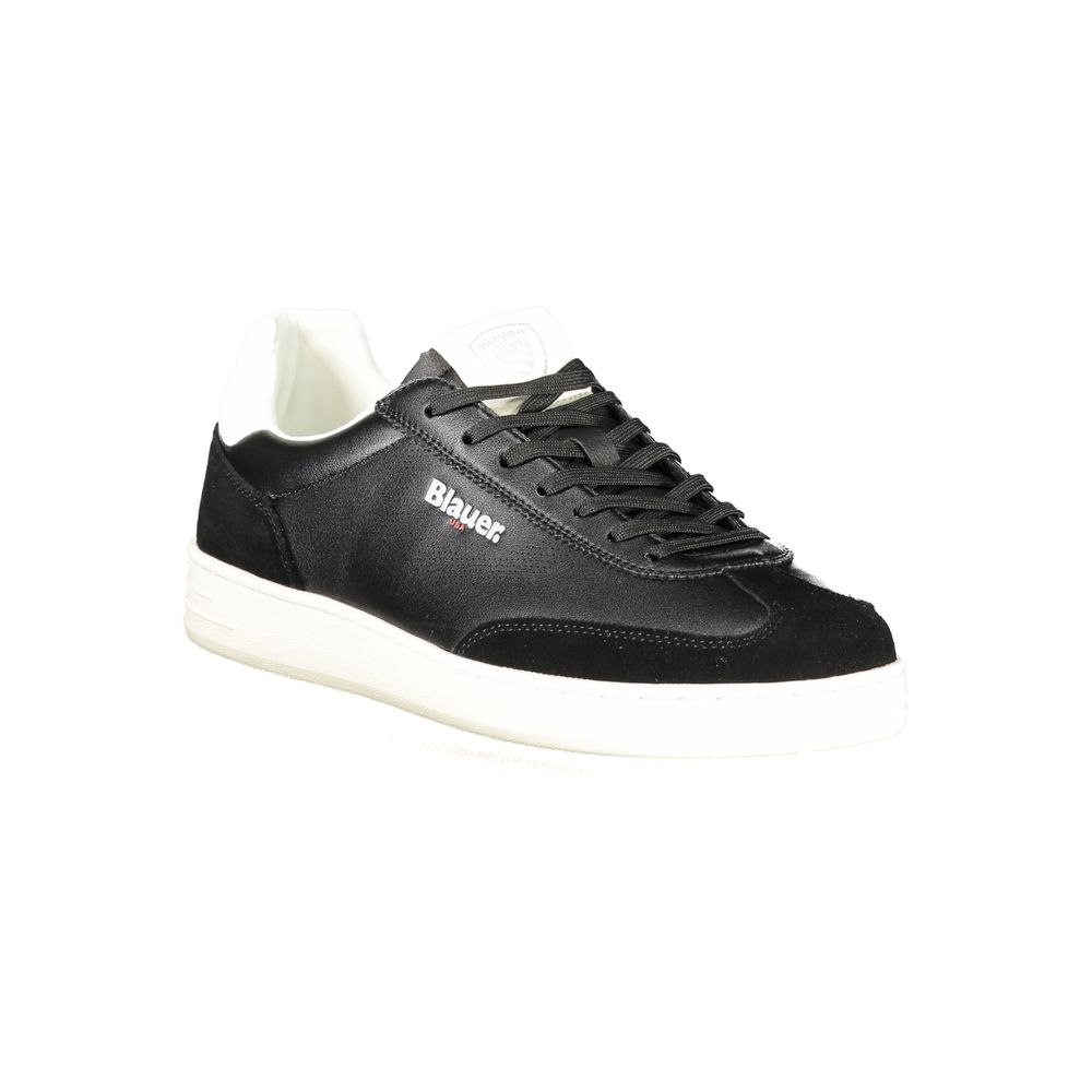 Black Polyester Sneaker
