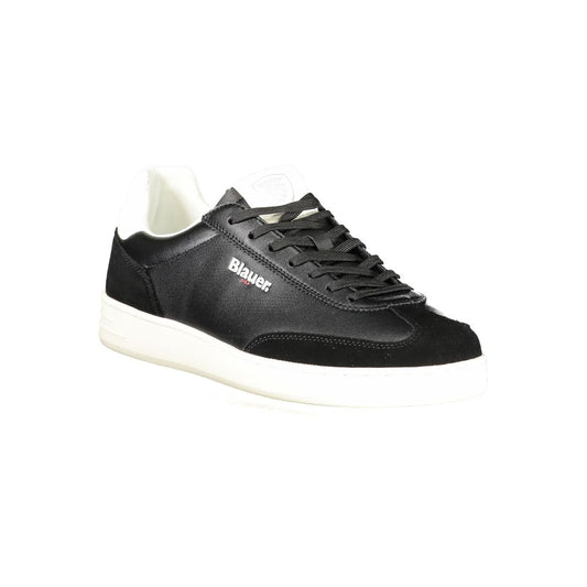 Black Polyester Sneaker