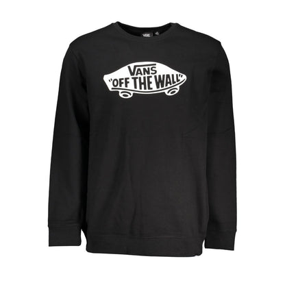 Black Cotton Men Sweater