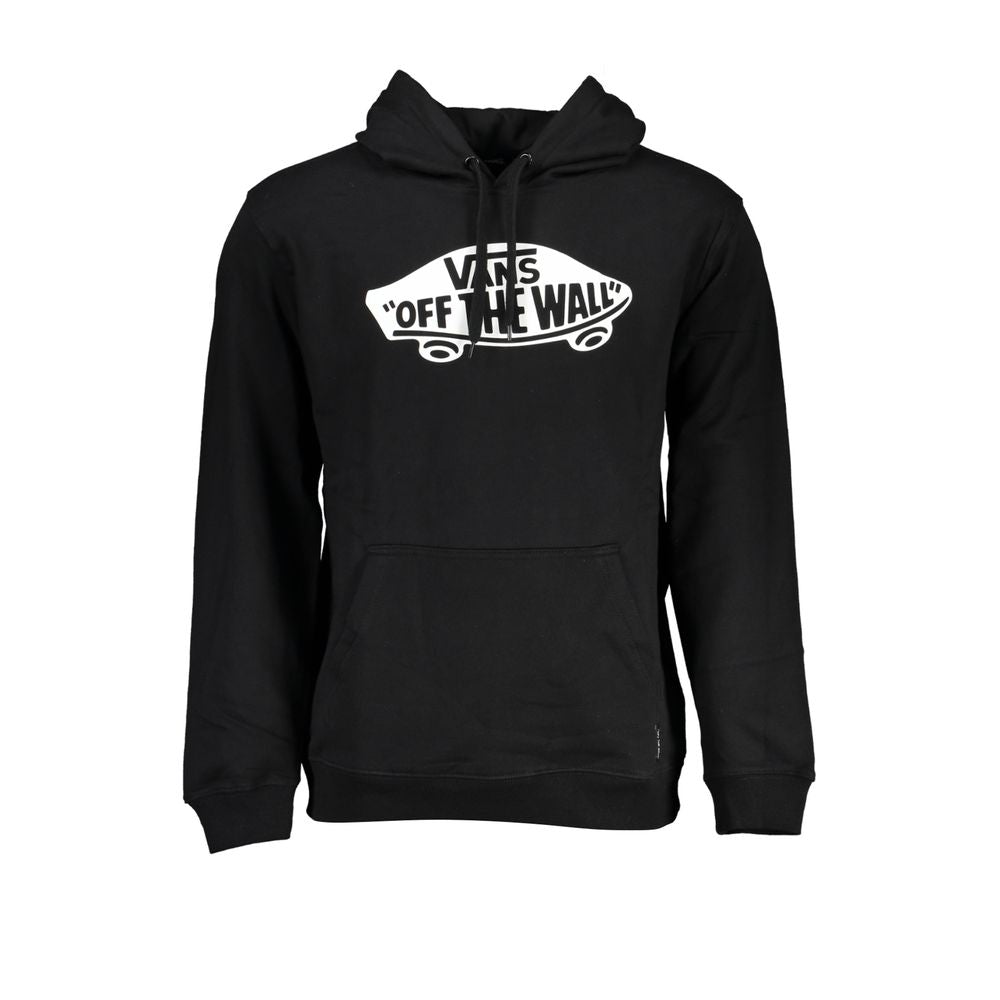 Black Cotton Men Sweater