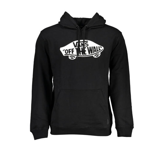 Black Cotton Men Sweater