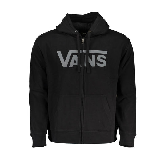 Black Cotton Men Sweater