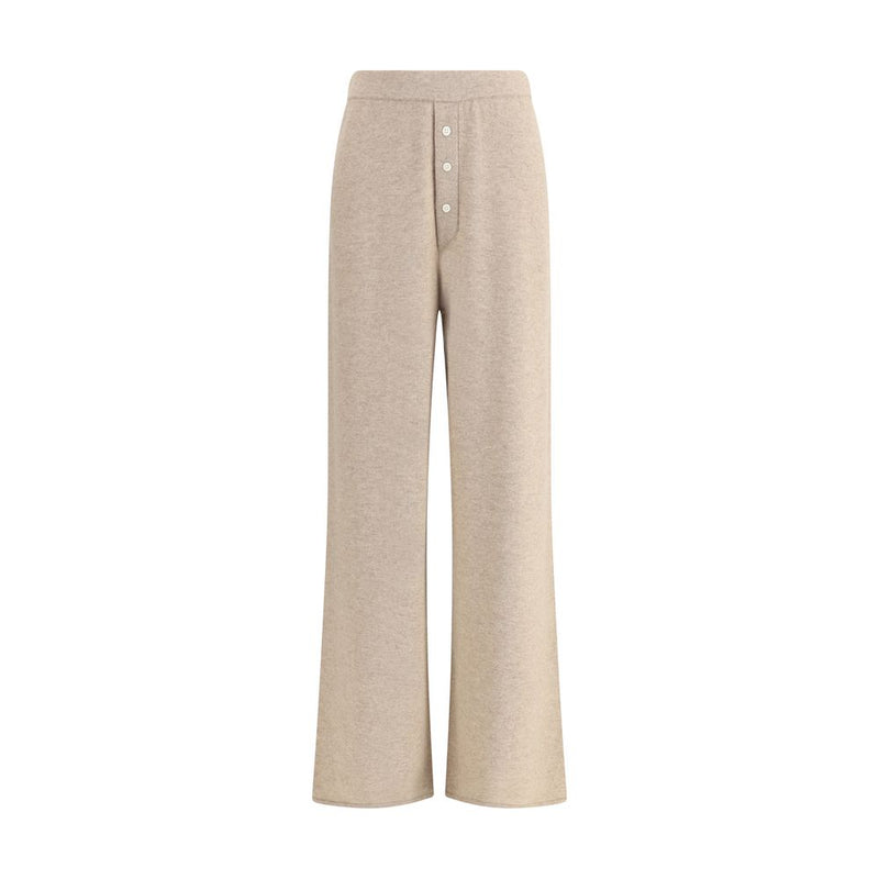 Beige Cashmere Casual Pants