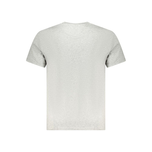 Gray Cotton Men T-Shirt