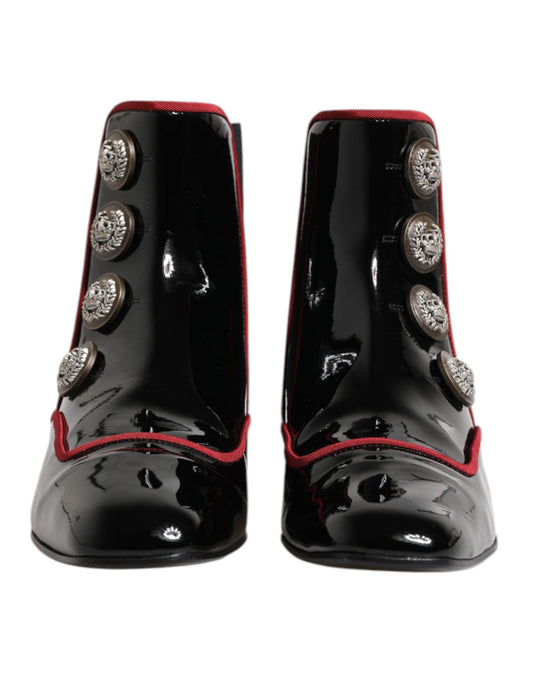 Sorte Jackie Chelsea Støvler med Knapper