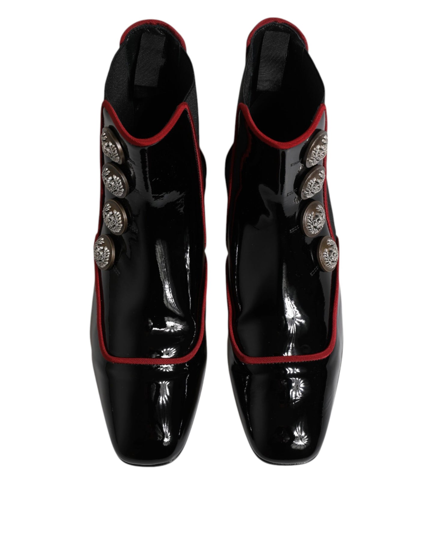 حذاء تشيلسي جاكي أسود بأزرار