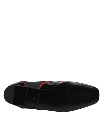 حذاء تشيلسي جاكي أسود بأزرار