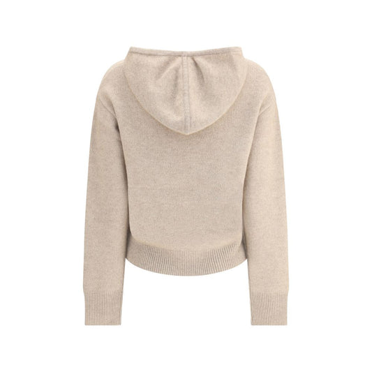 Beige Cashmere Hoodie