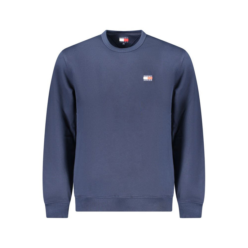 Blue Cotton Men Sweater