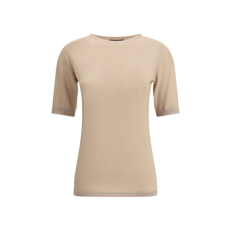 Beige Cashmere T-Shirt
