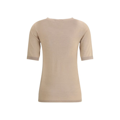Beige Cashmere T-Shirt
