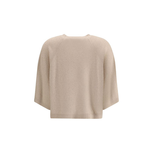 Beige Fleece Wool Sweatshirt