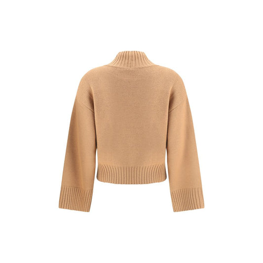 Beige Fleece Wool Sweatshirt