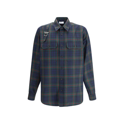 Green Polyester Pattern Shirt