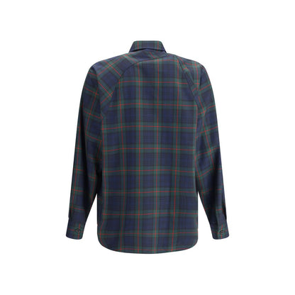 Green Polyester Pattern Shirt
