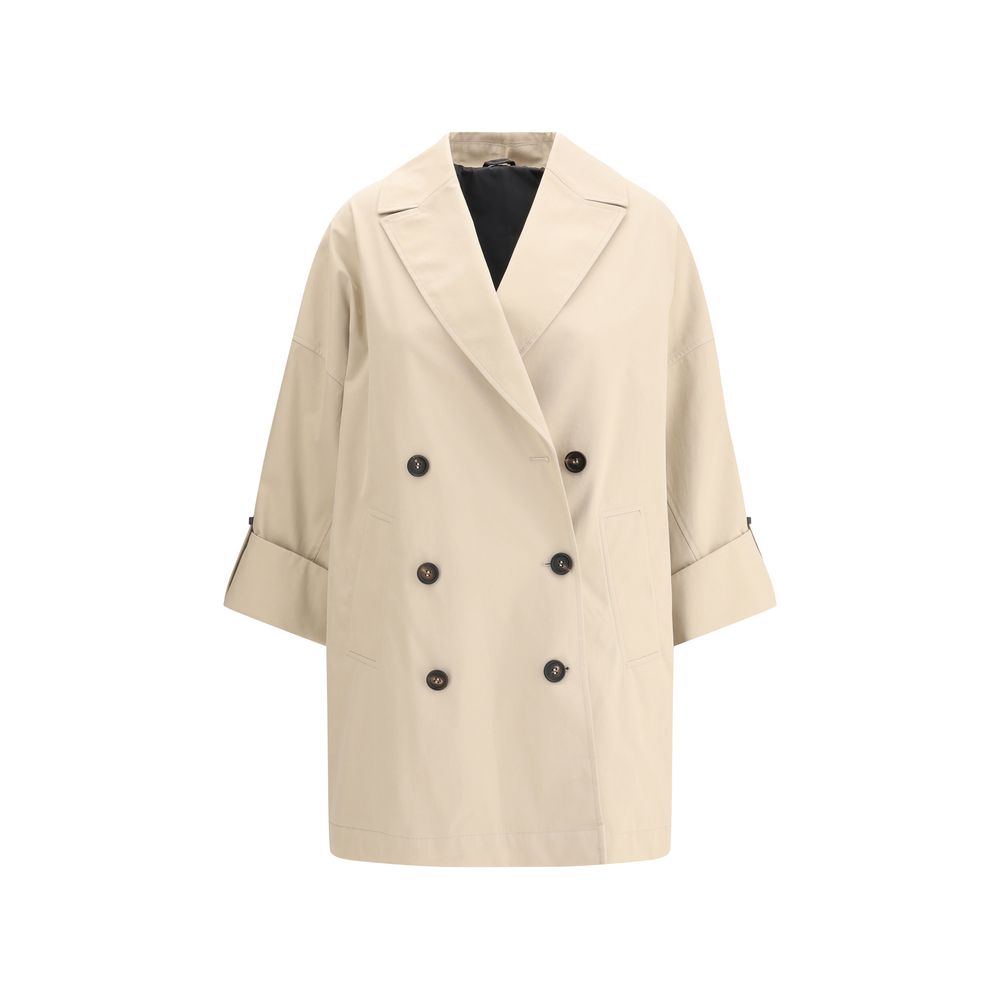 Beige Cotton Coat