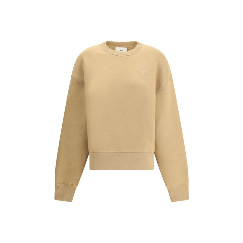 Beige Cotton Sweatshirt