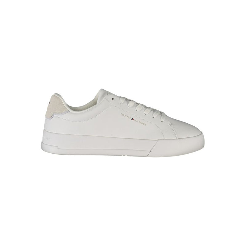 White Polyester Sneaker