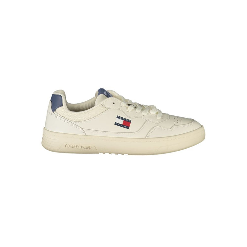 White Polyester Sneaker