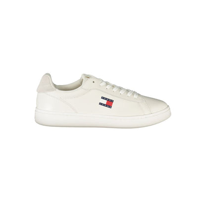 White Polyester Sneaker