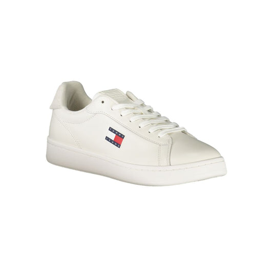White Polyester Sneaker