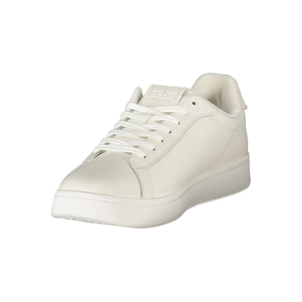 White Polyester Sneaker