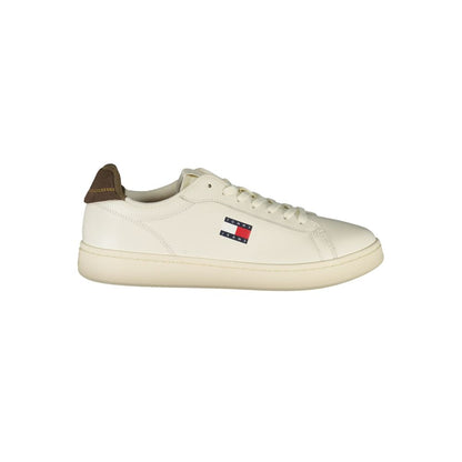 White Polyester Sneaker