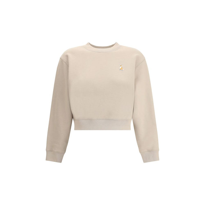 Beige Cotton Sweatshirt