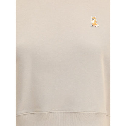 Beige Cotton Sweatshirt