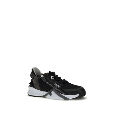 Gray Calf Leather Bos Taurus Athletic Sneakers
