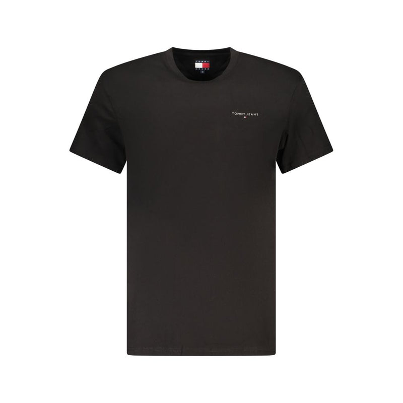 Black Cotton Men T-Shirt