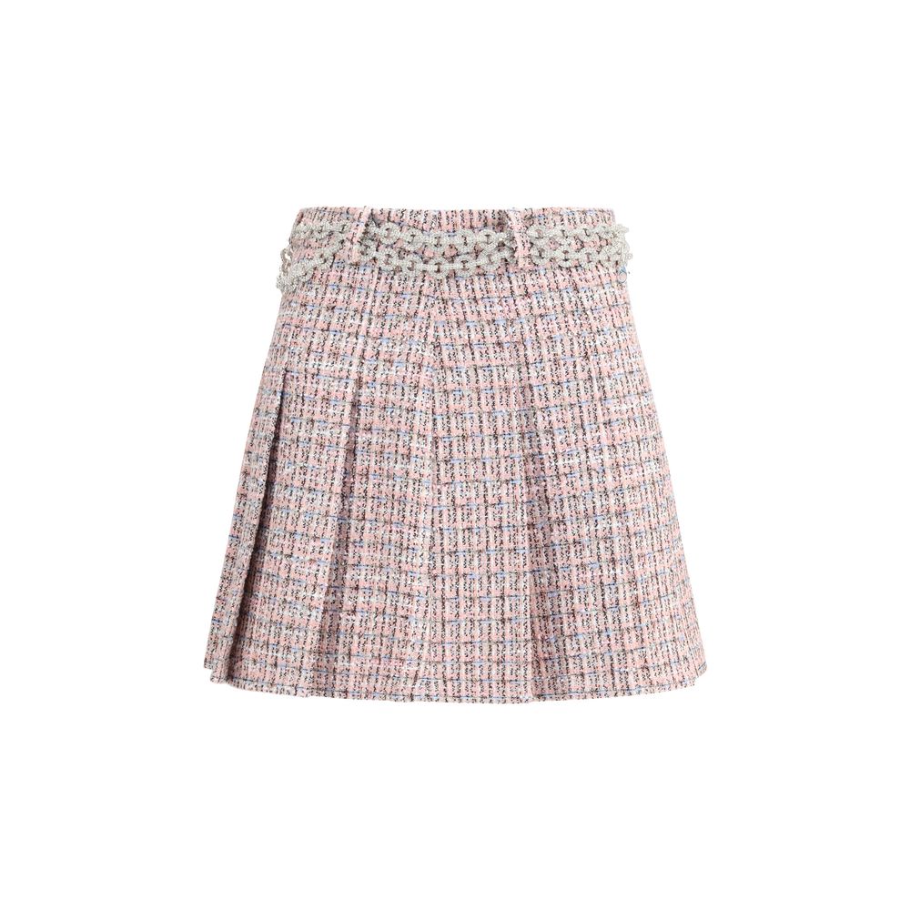 Multicolor Wool Mini Skirt