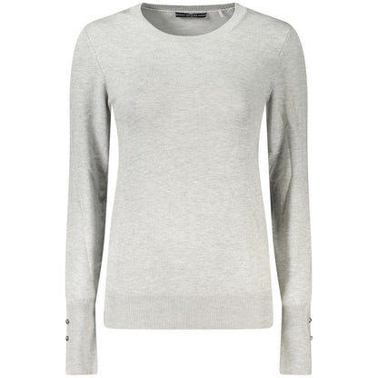 Gray Viscose Women Sweater