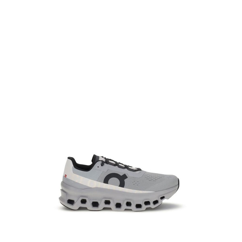 Gray Polyester Athletic Sneakers