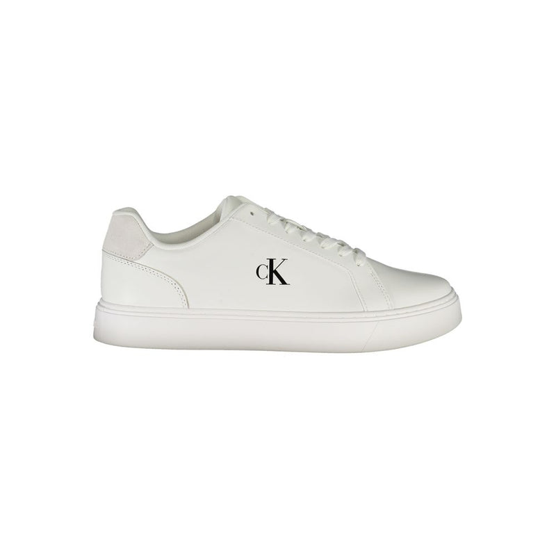 White Polyester Sneaker