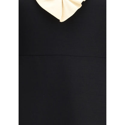 Black Fleece Wool Cocktail Dress