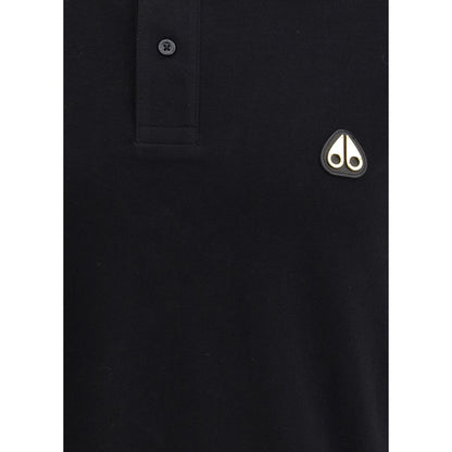 Black Cotton Polo Shirt