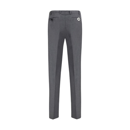 Gray Fleece Wool Dress Pants