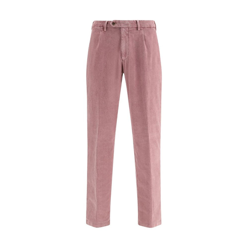 Multicolor Cotton Casual Pants