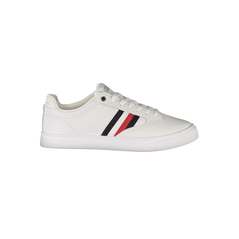 White Polyester Sneaker
