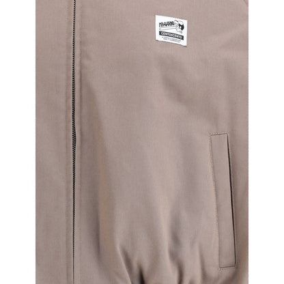 Bicolor Cotton Full-Length Jacket