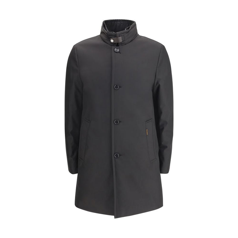 Black Polyester Coat