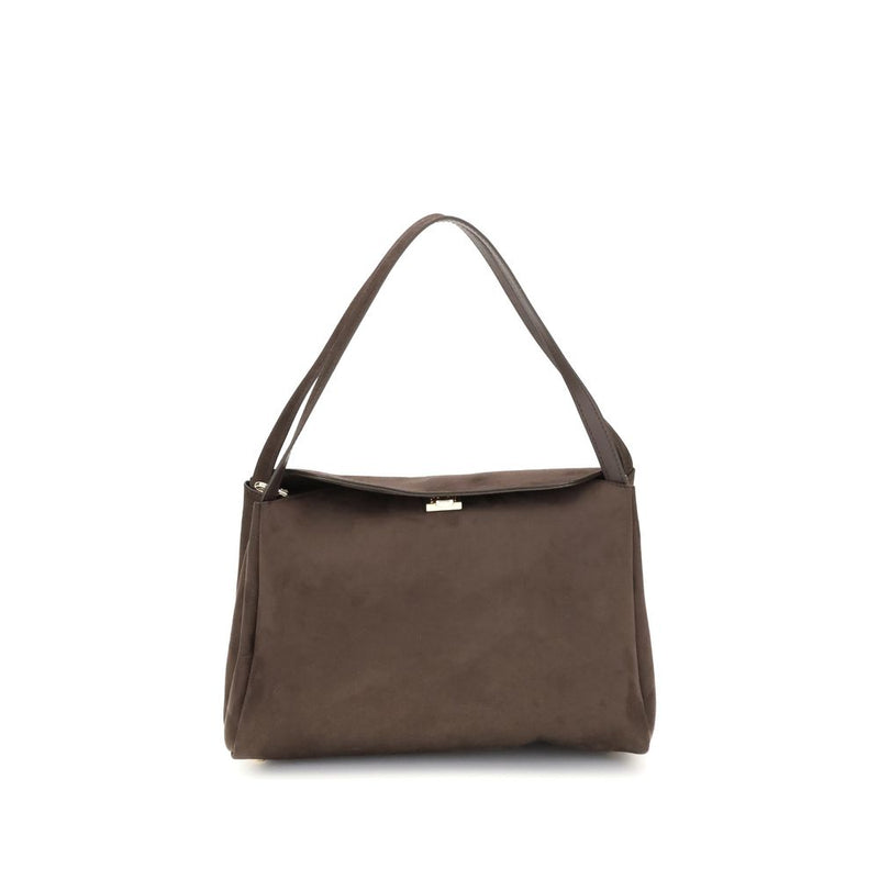 Brown Other Fibres Shoulder Bag