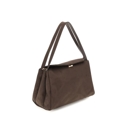 Brown Other Fibres Shoulder Bag