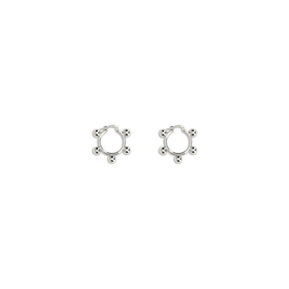 Silver Brass Earrings