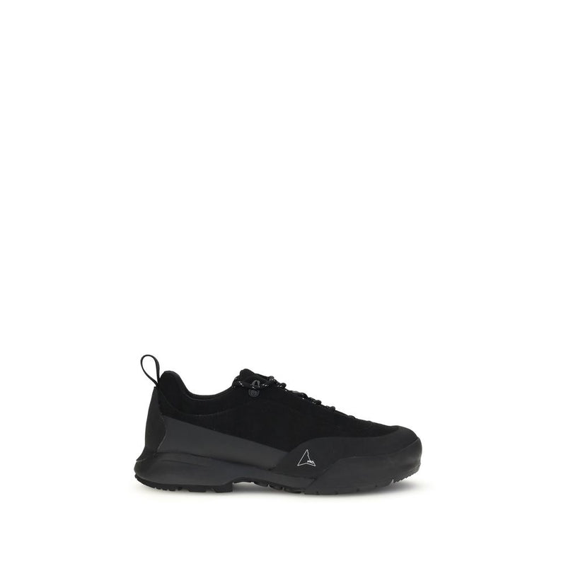 Black Polyamide Athletic Sneakers