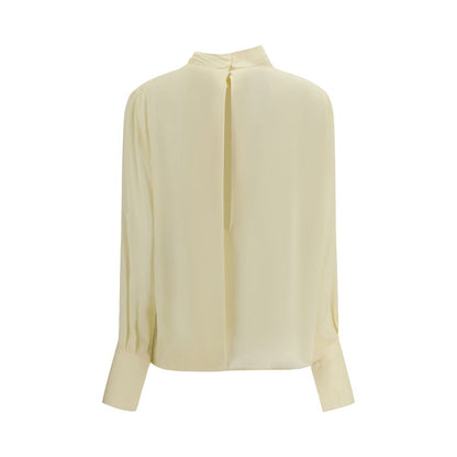 Cream Silk Blouse
